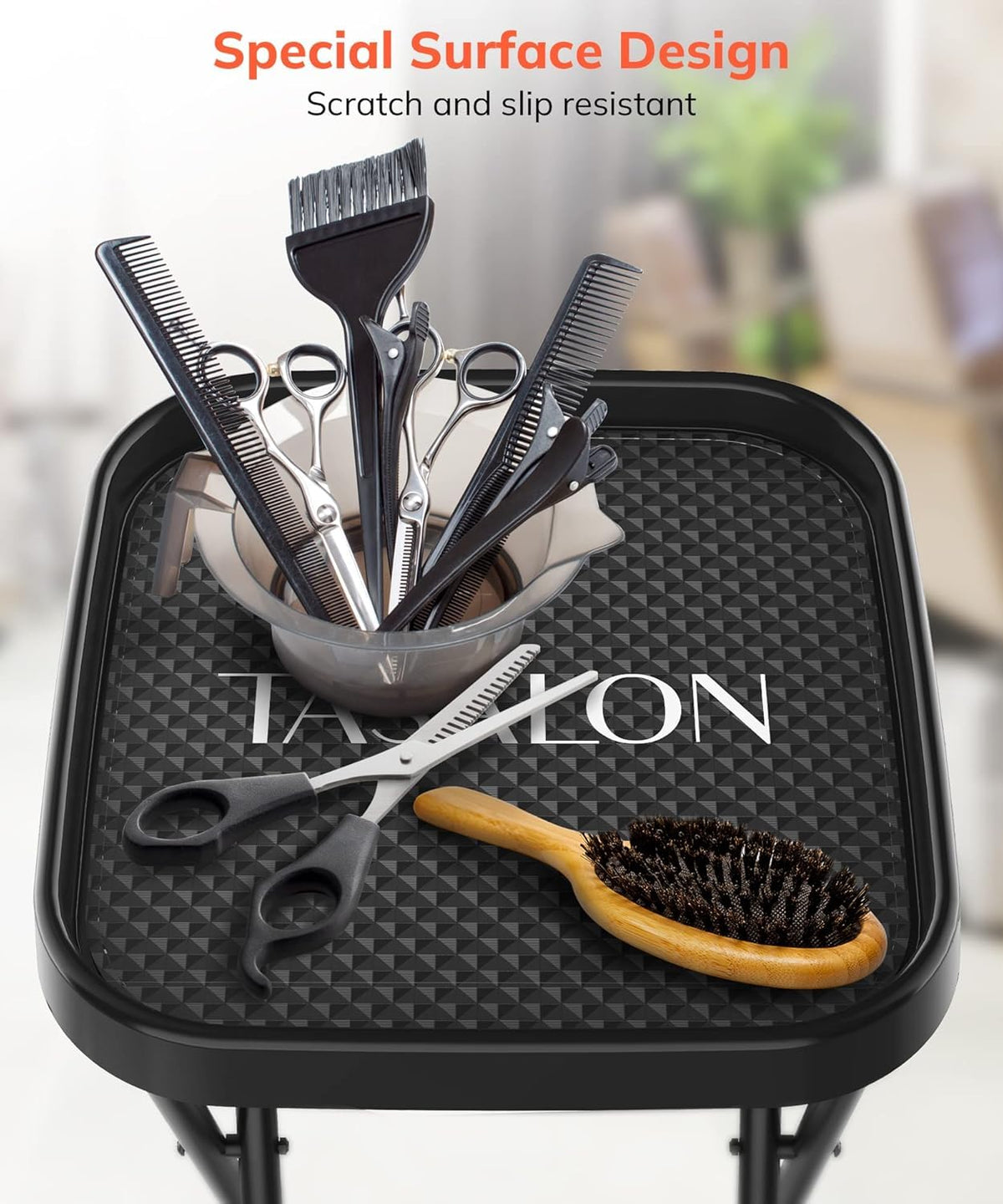 tasalon scratch-resistant surface resists wear for lasting professional use