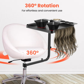 Tasalon space-saving design maximizing floor space in a compact salon environment.