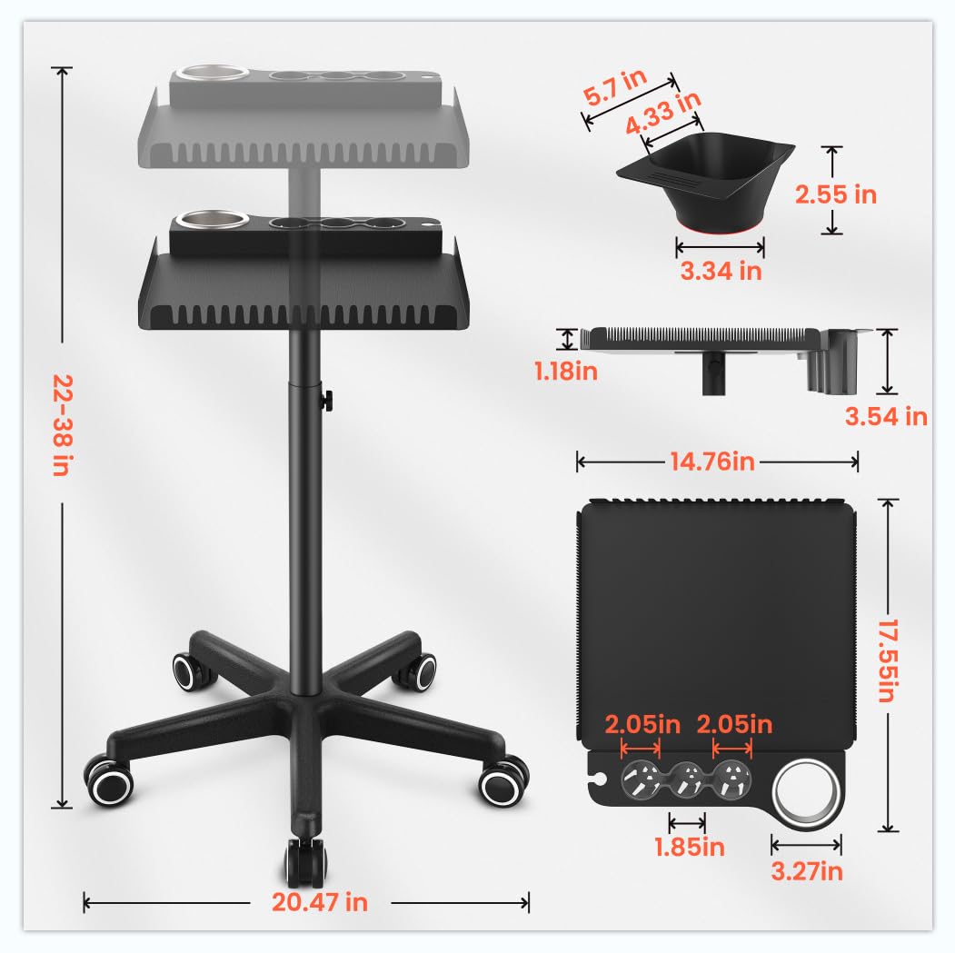 TASALON station organizer keeps tools and bowls within reach