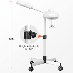 TASALON adjustable-height arm for targeting face, neck and shoulders.