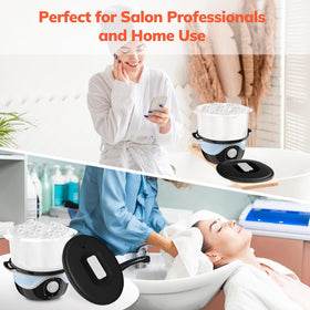 TASALON water collection tray helps manage spills after sessions.