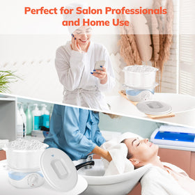 TASALON White Hot Towel Steamer protective cover helps maintain cleanliness.