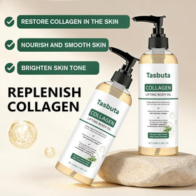 Tasbuta Collagen Lifting Body Oil silky texture absorbs quickly