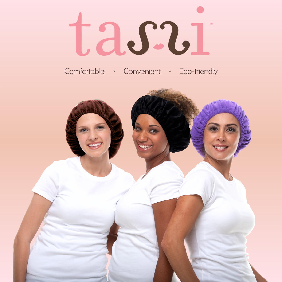 Spa-ready hair holder by TASSI ideal for showers, facials, and cleansing routines.