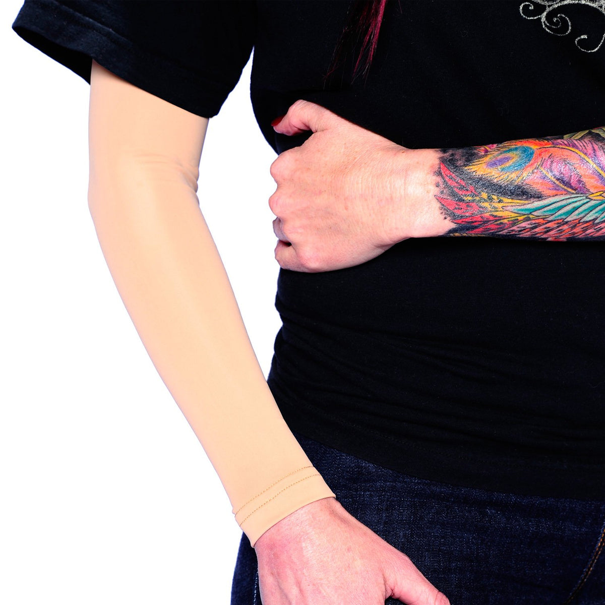 Tat2X tattoo cover up sleeve brinda cobertura completa del brazo con confort transpirable.