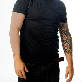 Tat2X moisture-wicking sleeve keeps you cool and dry during activities.