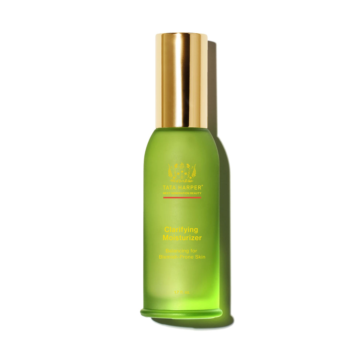Tata Harper Clarifying Moisturizer bottle for lightweight hydration on oily, blemish-prone skin.