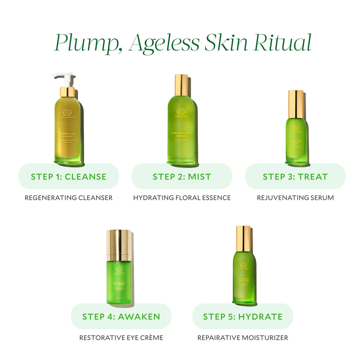 Tata Harper Hydrating Floral Essence botanical ingredients showcased in a natural formula