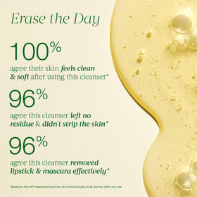 Tata Harper Nourishing Oil Cleanser texture pour demonstrates silky, nourishing consistency.
