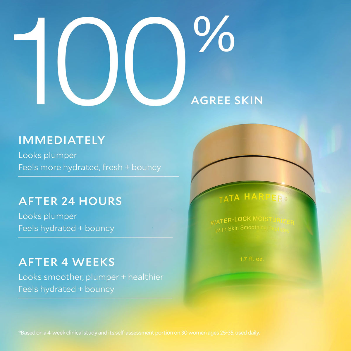 Tata Harper orange peptides closeup, highlighting barrier-forming, breathable protection.