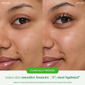 Tata Harper pomegranate spheres detail, illustrating gentle hydration and plump texture.