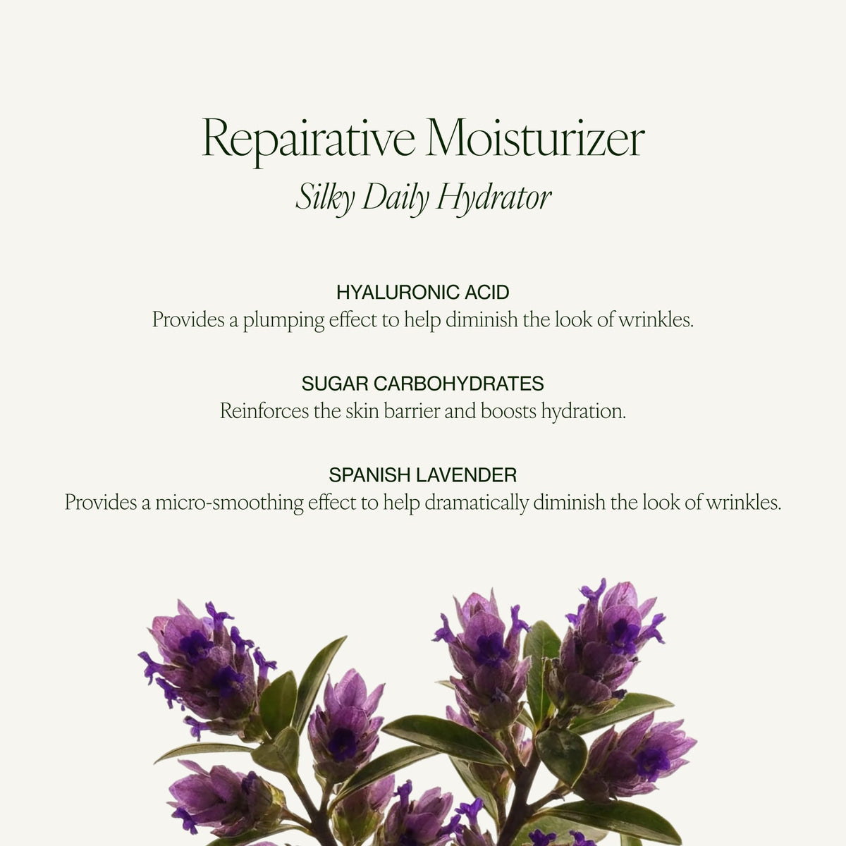Tata Harper Repairative Moisturizer packaging box displays premium clean ingredients