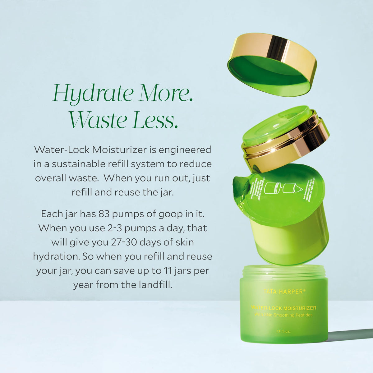 Tata Harper silicone-free hydration concept, highlighting clean, non-toxic moisturization.