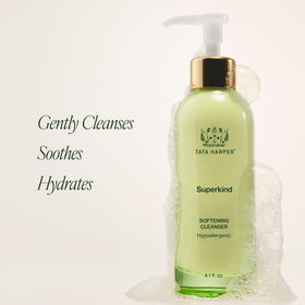 Tata Harper Softening Cleanser pump action for easy daily use.