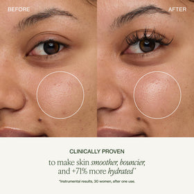 Tata Harper Water-Lock Moisturizer hyaluronic acid close-up for smoother, hydrated skin.