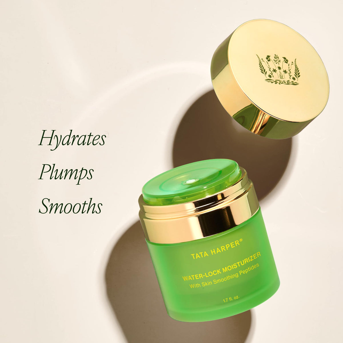 Tata Harper Water-Lock Moisturizer ingredients highlight pomegranate benefits for skin health.