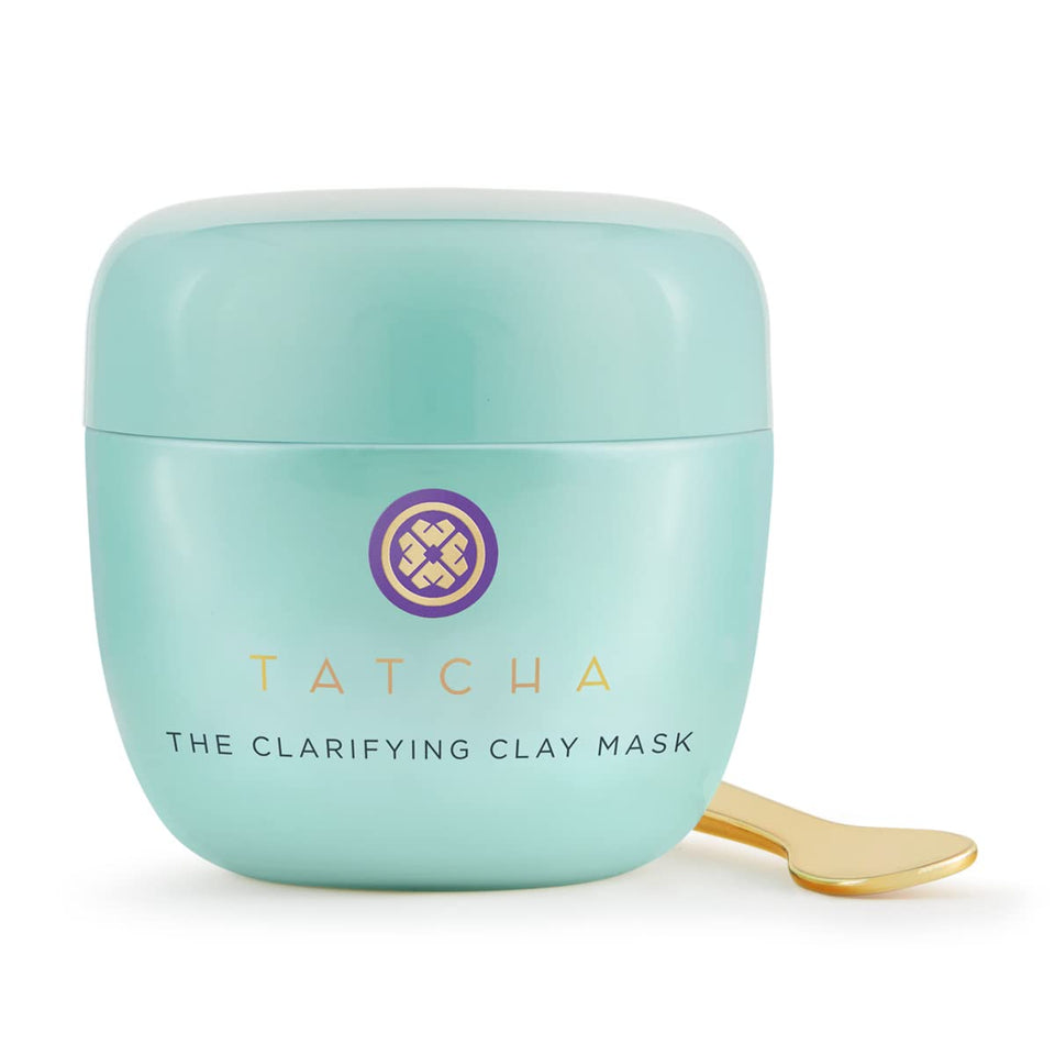 TATCHA Clarifying Clay Mask warms to open pores for purifying cleansing.