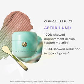 TATCHA Clarifying Clay Mask provides a warming sensation during cleansing.