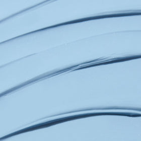 TATCHA Indigo Calming Cream texture swirl demonstrates silky hydration for calm skin.
