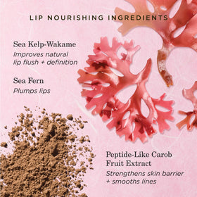 TATCHA Kissu Lip Treatment in-use shot suggests daily lip care ritual.