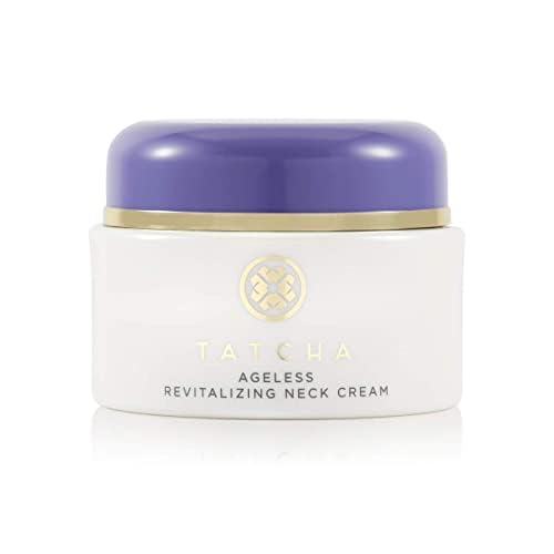 TATCHA Revitalizing Neck Cream bottle hydrating delicate neck skin.