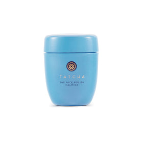 Tatcha Rice Polish Calming bottle, gentle exfoliation for sensitive skin.