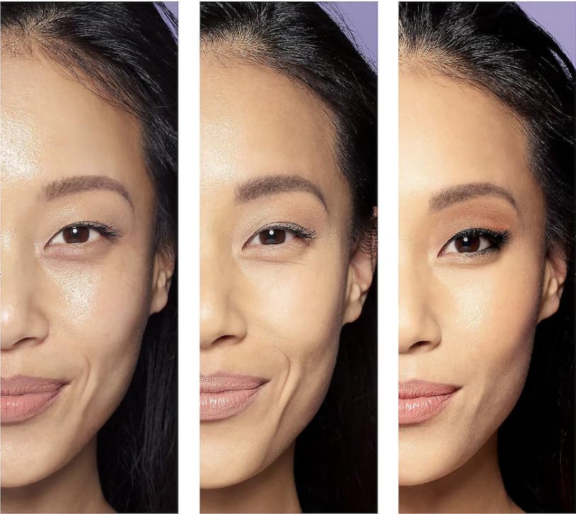 Tatcha Silk Canvas pore-smoothing base creates a refined, even surface.