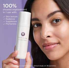 TATCHA Silk Cream texture close-up highlights luxurious, velvet finish.