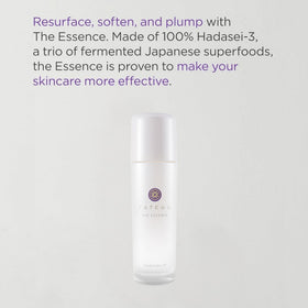 TATCHA The Essence Midi bottle closeup with dropper for precise oil-free application.