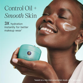 TATCHA Water Cream texture closeup reveals silky, lightweight finish