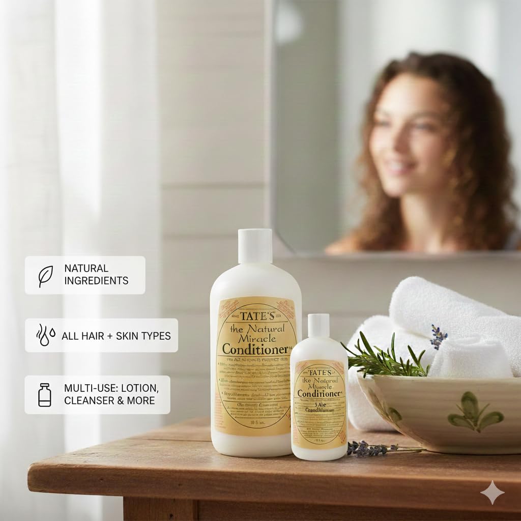 Tate's Natural Miracle Conditioner daily hand and body moisturizer.