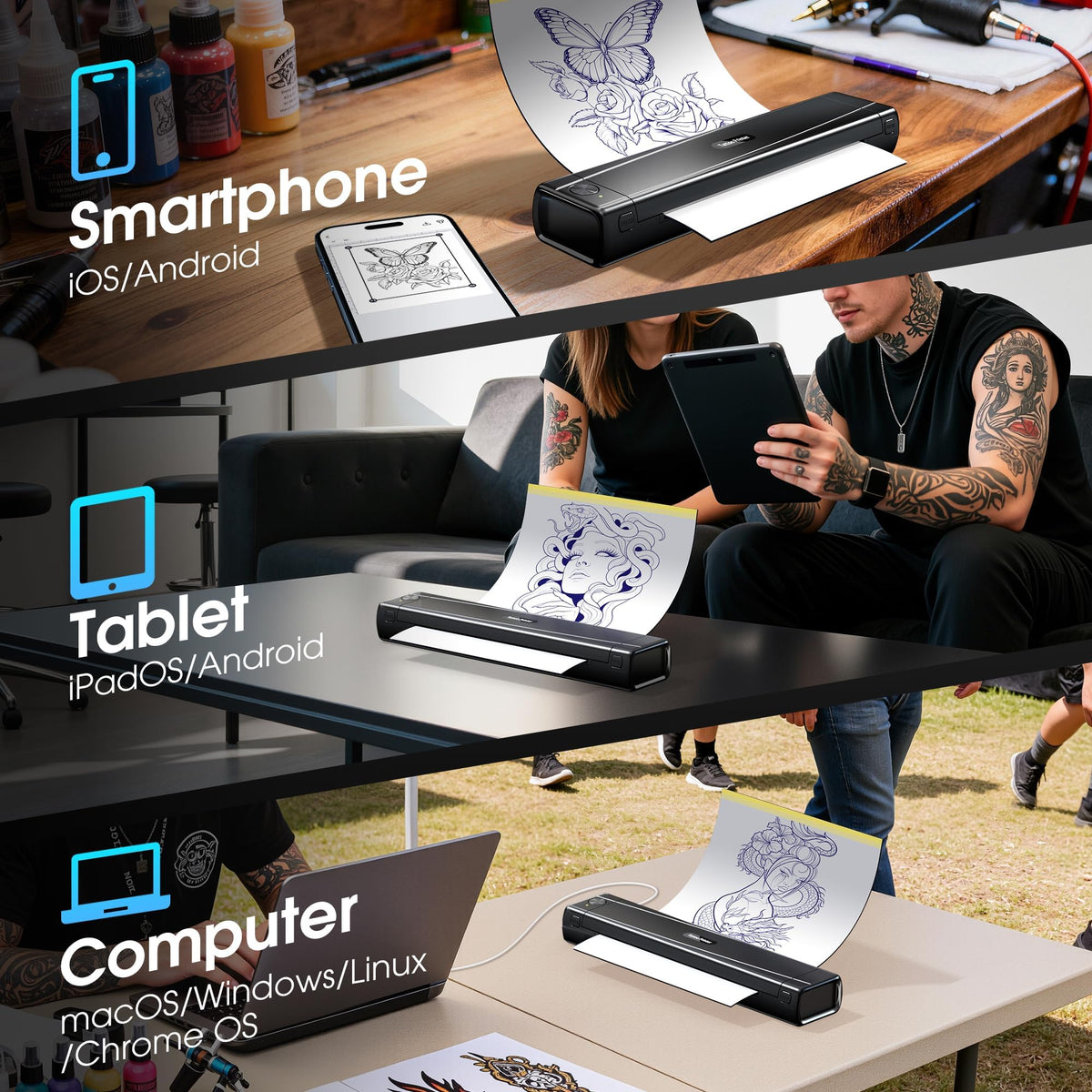 Bluetooth printing with iPhone and iPad for wireless use