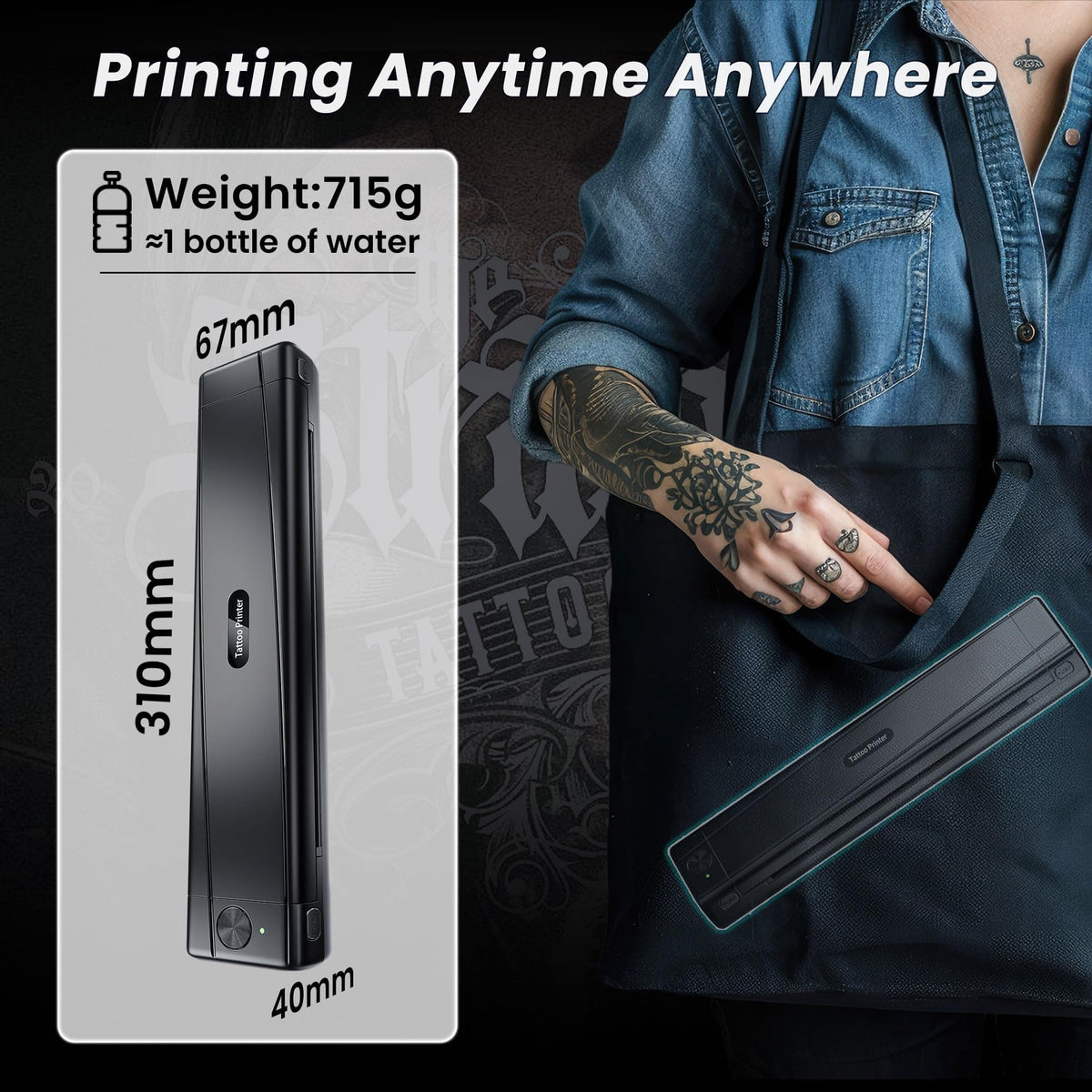 Travel-ready printer printing on the go in any location