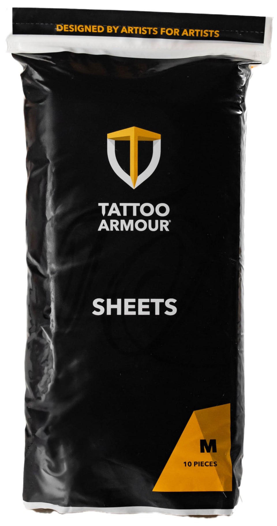 Tattoo Armour sheets packaging front view for safe healing.