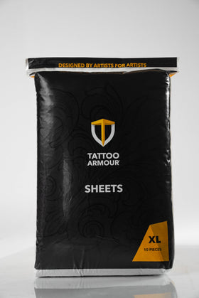 Tattoo Armour XL sheets 24x26 protecting healing tattoos with comfortable, adhesive-free design