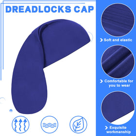 Tatuo dreadlock cap close-up, material texture, soft polyester for comfort.