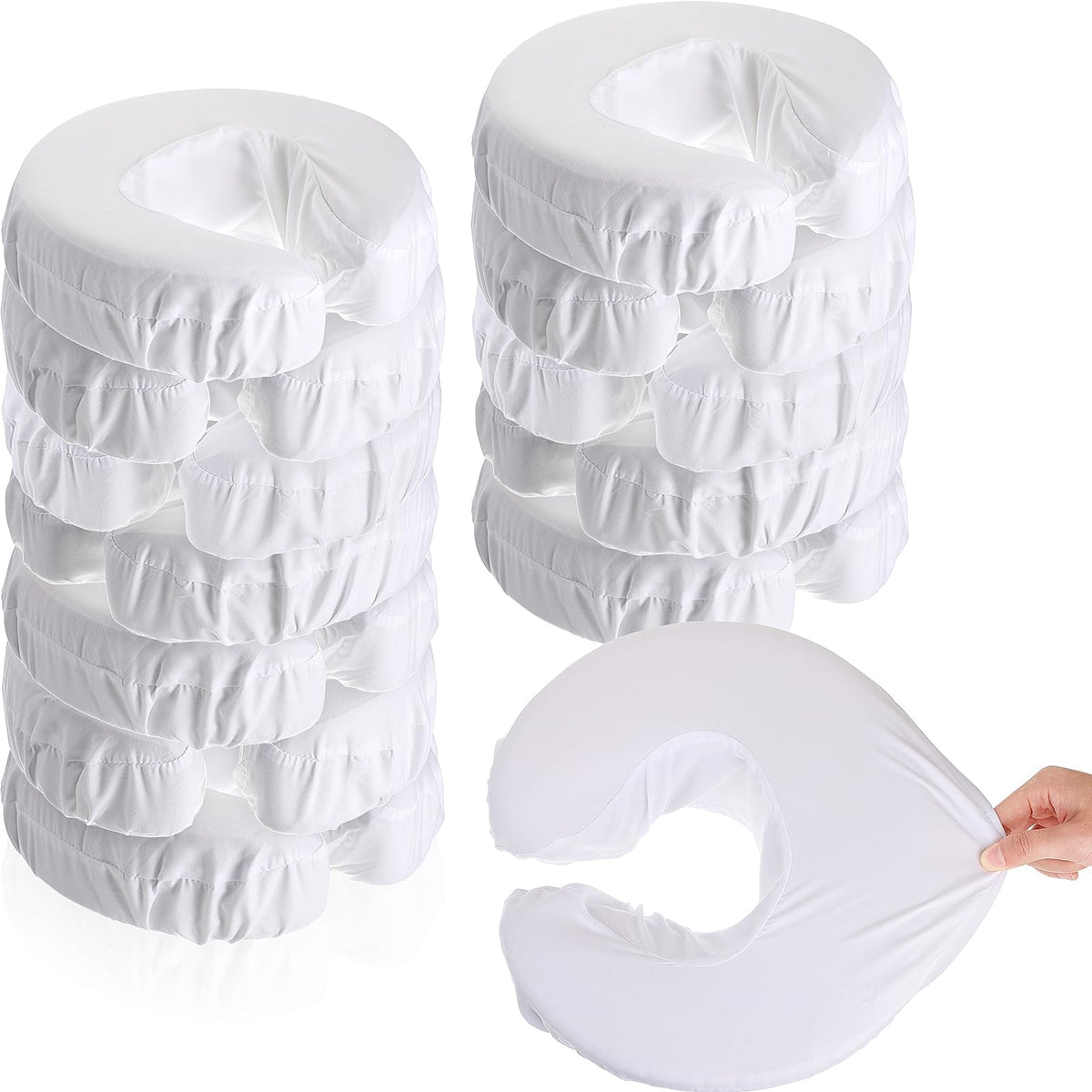 Tatuo face cradle covers in packaging, ready for spa and salon use.