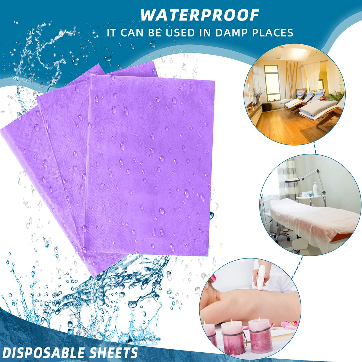Tatuo foldable disposable sheet demonstrates portability and quick setup during spa visits