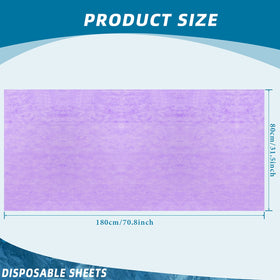 Tatuo nonwoven disposable bed sheet unrolled on a massage table, easy to use