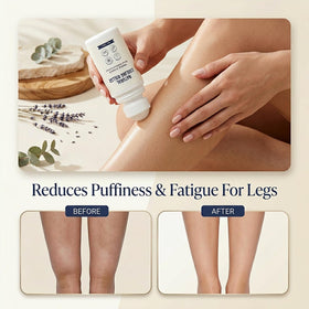 TAWODIUM cooling roller gliding along the leg for soothing relief.