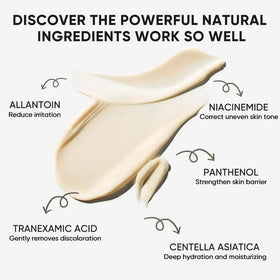 TAWODIUM Underarm Brightening Cream applied to underarm demonstrates quick absorption and smooth finish.