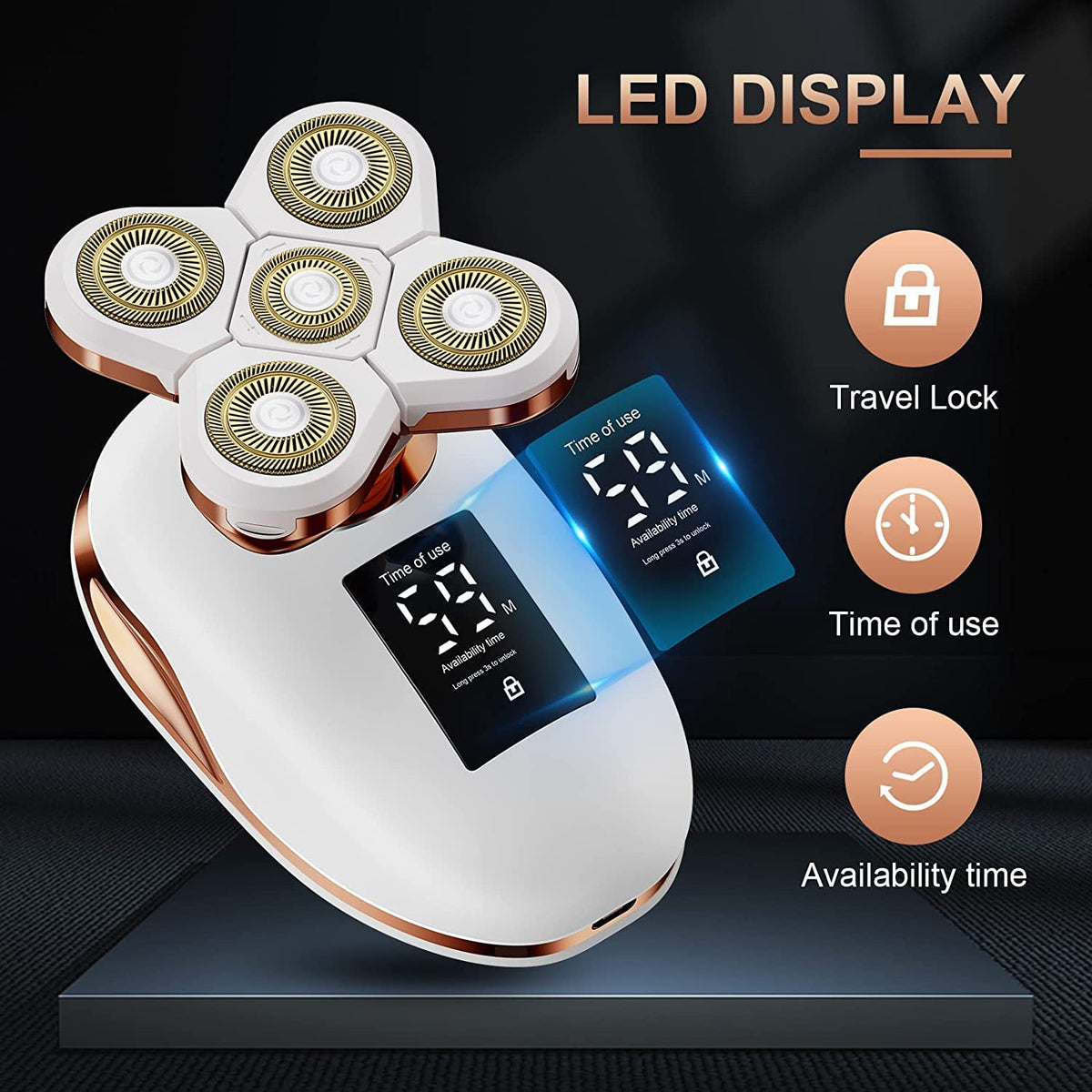 TAYAYO water-resistant shaver designed for shower use