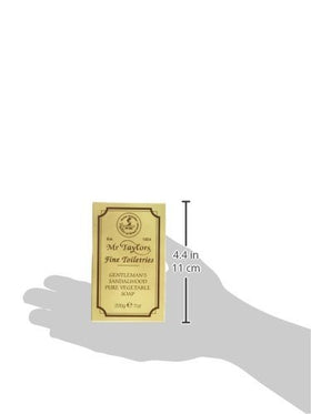 Taylor of Old Bond Street sandalwood bath soap 200g on sink for everyday cleansing