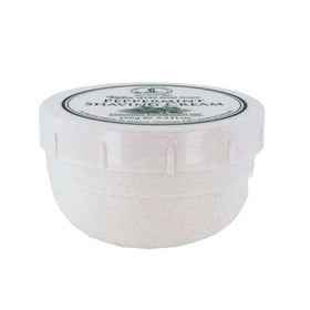 Taylor of Old Bond Street peppermint shave cream lather forms rich foam for a smooth shave.