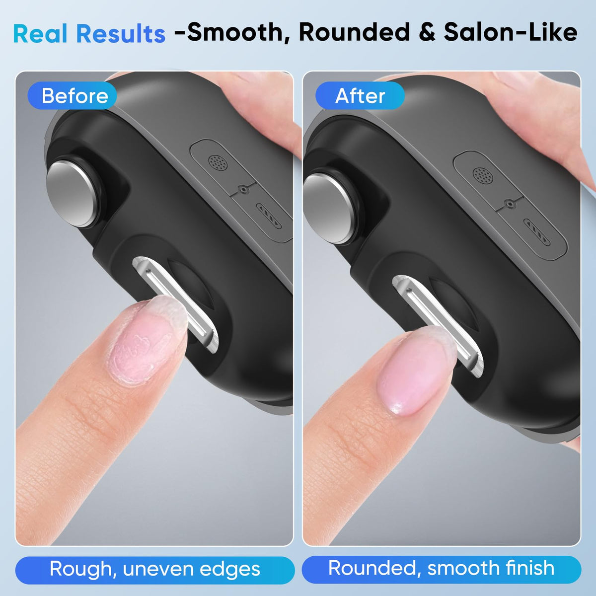 tayuzo EasyClip safety sensor prevents over trimming for gentle use