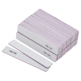 Tbestmax 50-pack nail files with 100/180 grit for acrylic nails and shaping