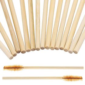 Tbestmax bamboo-inspired stick spoolies for hygienic lash extension work.