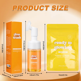 Tbexem turmeric cleansing pads in a portable case, easy to carry.