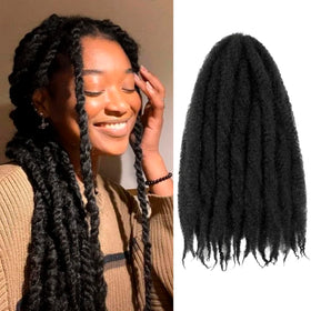 tbotfd Marley twist hair 24 inch 1b for natural-looking braids