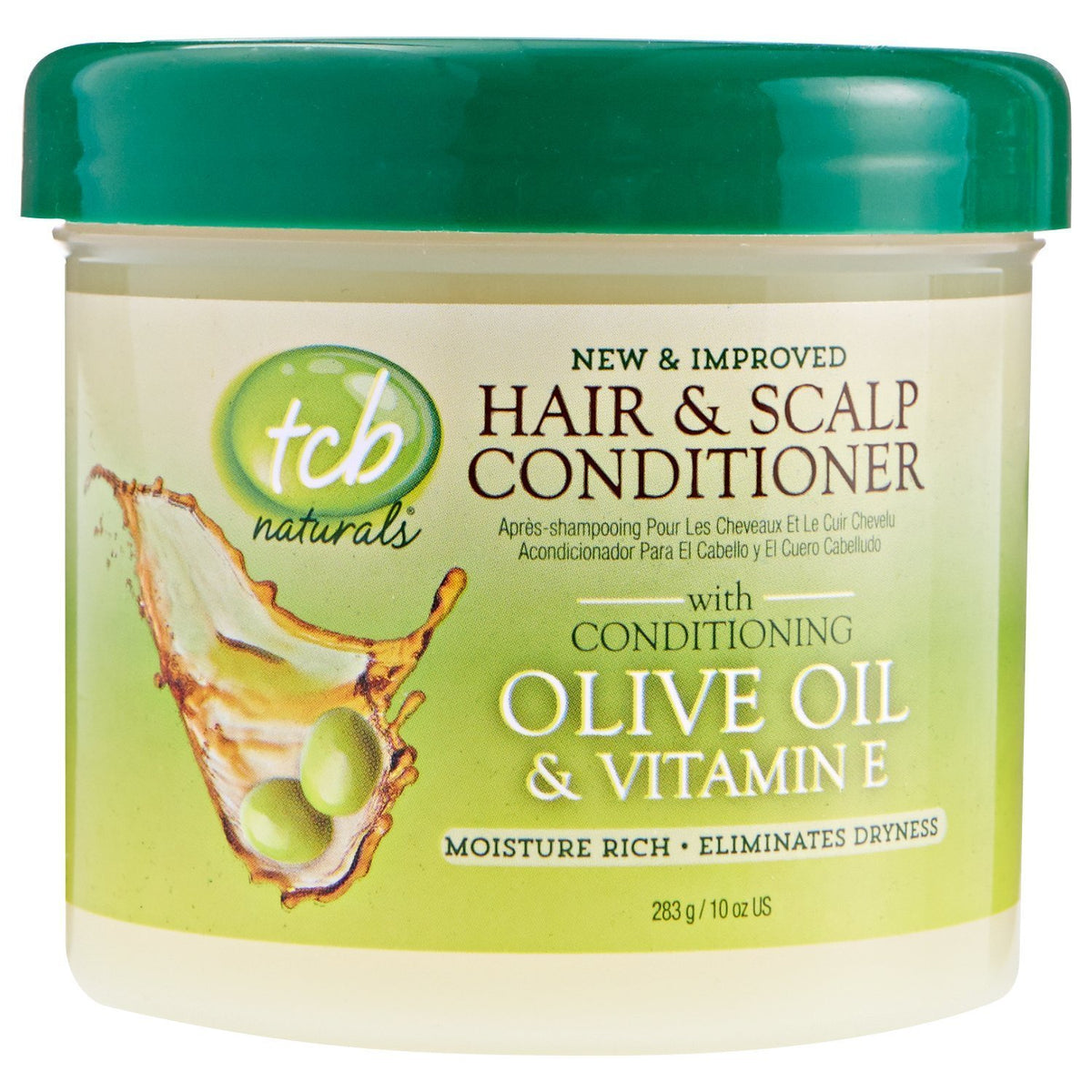 TCB Naturals Hair Scalp Conditioner jar for dry hair enhances shine and daily hydration.